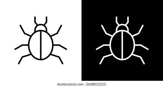 Bug icon Graphic vector set for ui design