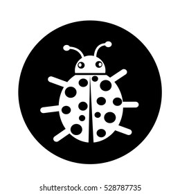Bug icon illustration design