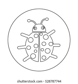 Bug icon illustration design
