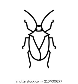 Bug icon. insect sign. vector illustration