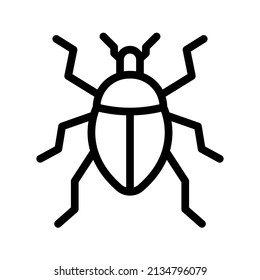 Icono de error. signo de insecto. ilustración vectorial