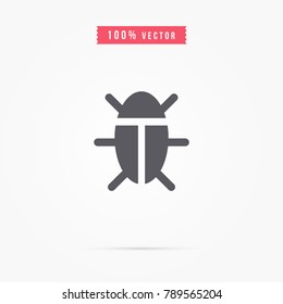 bug icon. insect symbol