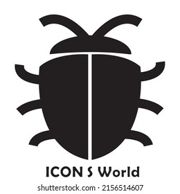 Bug icon. Insect icon. Vector illustration eps10.