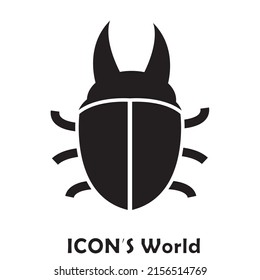 Bug icon. Insect icon. Vector illustration eps10.
