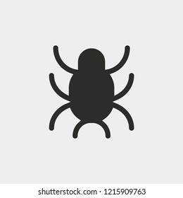 Bug icon isolated on background. Tick symbol modern, simple, vector, icon for website design, mobile app, ui. Vector Illustration