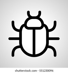 bug icon. isolated sign symbol