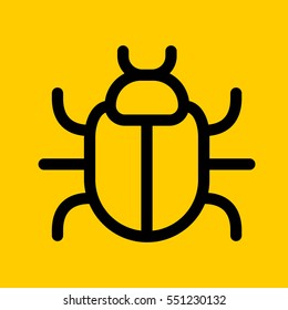 bug icon. isolated sign symbol