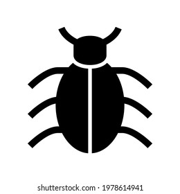 bug icon or logo isolated sign symbol vector illustration - high quality black style vector icons

