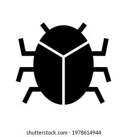 bug icon or logo isolated sign symbol vector illustration - high quality black style vector icons
