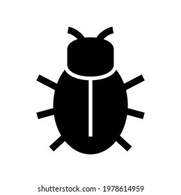 bug icon or logo isolated sign symbol vector illustration - high quality black style vector icons
