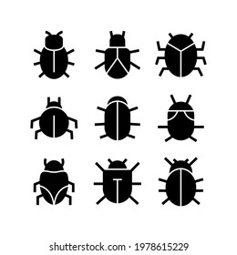 bug icon or logo isolated sign symbol vector illustration - Collection of high quality black style vector icons
