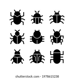 bug icon or logo isolated sign symbol vector illustration - Collection of high quality black style vector icons
