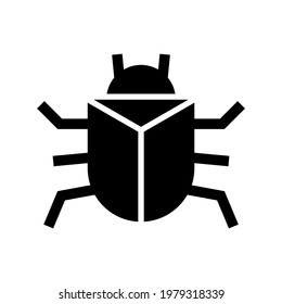bug icon or logo isolated sign symbol vector illustration - high quality black style vector icons
