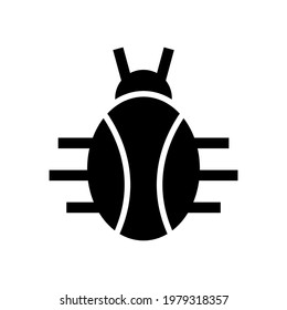 bug icon or logo isolated sign symbol vector illustration - high quality black style vector icons
