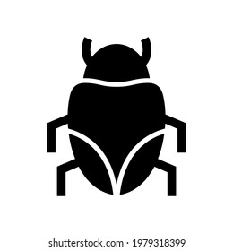 bug icon or logo isolated sign symbol vector illustration - high quality black style vector icons
