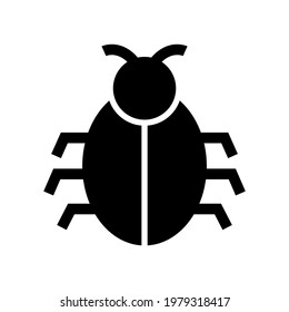 bug icon or logo isolated sign symbol vector illustration - high quality black style vector icons
