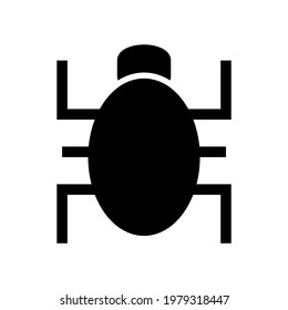 bug icon or logo isolated sign symbol vector illustration - high quality black style vector icons

