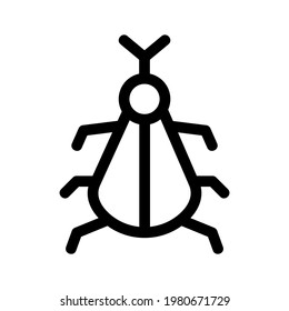 bug icon or logo isolated sign symbol vector illustration - high quality black style vector icons

