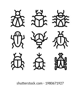 bug icon or logo isolated sign symbol vector illustration - Collection of high quality black style vector icons
