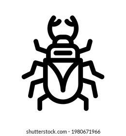 bug icon or logo isolated sign symbol vector illustration - high quality black style vector icons
