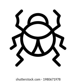 bug icon or logo isolated sign symbol vector illustration - high quality black style vector icons

