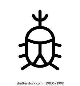 bug icon or logo isolated sign symbol vector illustration - high quality black style vector icons
