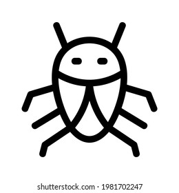 bug icon or logo isolated sign symbol vector illustration - high quality black style vector icons
