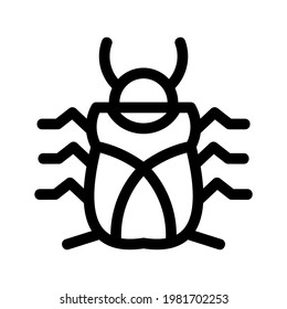 bug icon or logo isolated sign symbol vector illustration - high quality black style vector icons
