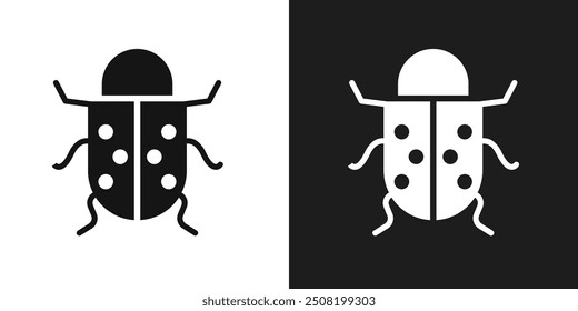 Bug icon logo set vector