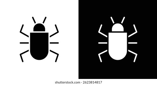 Bug icon for logo web mobile app UI design.
