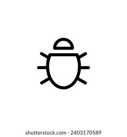 Bug icon malware simple vector perfect illustration