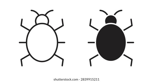 Bug icon minimal graphic kit
