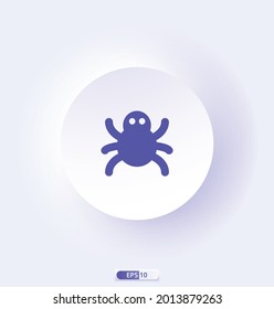 bug Icon. Multimedia and technology icons. Well-crafted Pixel Perfect Vector Icons. Vector illustration