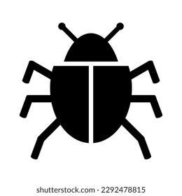Bug icon on white background.