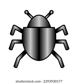 Bug icon on white background.