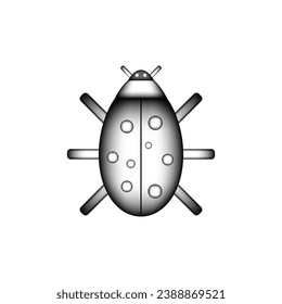Icono de error sobre fondo blanco. Ilustración vectorial.