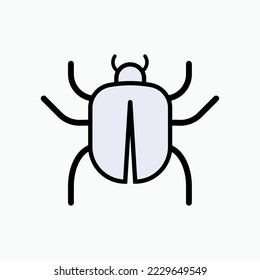 Bug Icon. Pest, Insect. Error or Mistake Symbol - Vector.