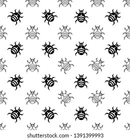 Ícone de bug padrão contínuo, inseto, vírus vetor arte ilustração