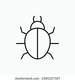 Bug icon. simple vector icon