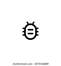 Bug icon simple vector perfect illustration