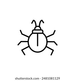 Bug Icon for Software Development and Debugging Tools