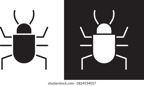 Bug icon solid app sticker..