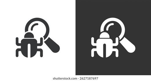Bug icon. Solid glyph series icon