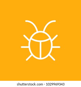 Bug icon, stock vector, eps10.