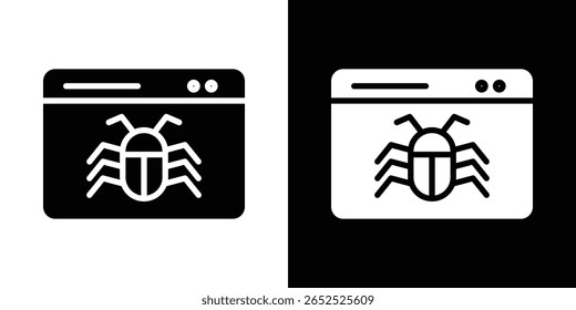Colección de símbolo de icono de error. Vector plano ilustración de stock.