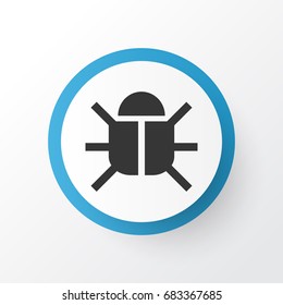 Bug Icon Symbol. Premium Quality Isolated Virus  Element In Trendy Style.