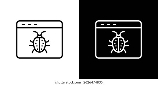 Bug icon symbol template for graphic and web design