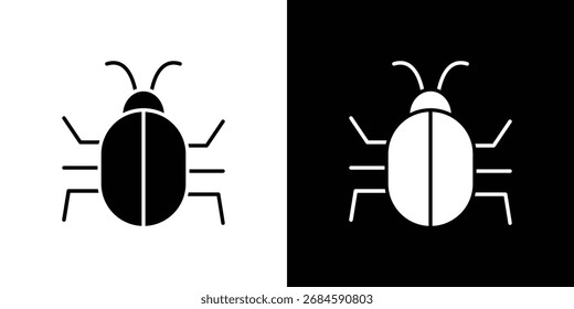 Bug icon symbol for templates, web design and infographics