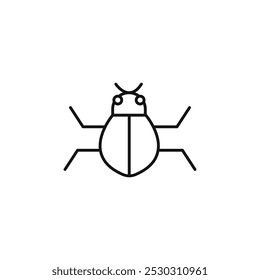 Fehlersymbol Dünne Linienkunst einzeln