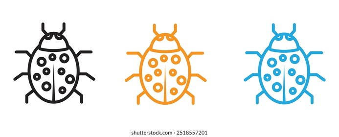 Fehlersymbol Dünnzeiliges Illustrationssatz